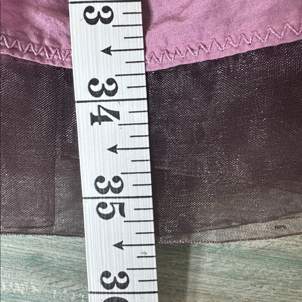 Ann Taylor Loft Lavender Ballerina Type Dress w/Ribbon Waist Sheer Straps Size 8 - Picture 12 of 12